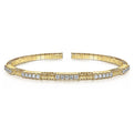 Gabriel & Co. BG4466-65Y45JJ 14K Yellow Gold Diamond Bangle