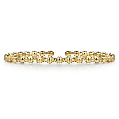 Gabriel & Co. BG4602-62Y4JJJ 14K Yellow Gold Bujukan Open Bangle