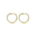 Gabriel & Co. EG10856Y45JJ 14K Yellow Gold Tiger Claw Set 20mm Round Inside Out Diamond Hoop Earrings