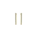 Gabriel & Co. EG10861Y45JJ 14K Yellow Gold Prong Set 20mm Round Inside Out Diamond Hoop Earrings