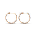 Gabriel & Co. EG13460K45JJ 14K Rose Gold French Pavé 20mm Round Inside Out Diamond Hoop Earrings