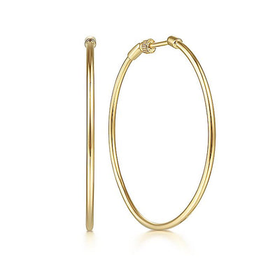 Gabriel & Co. EG13603Y4JJJ 14K Yellow Gold 40mm Round Classic Hoop Earrings