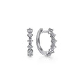 Gabriel & Co. EG14240W45JJ 14K White Gold 15mm Diamond Huggies