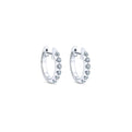 Gabriel & Co. EG9761W44JJ 14K White Gold 15mm Round Classic Diamond Huggie Earrings