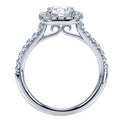 Gabriel & Co. ER10698W44JJ 14K White Gold Round Halo Diamond Engagement Ring