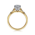 Gabriel & Co. ER11721R4M44JJ 14K White-Yellow Gold Round Diamond Engagement Ring