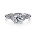 Gabriel & Co. ER11721R4W44JJ 14K White Gold Round Diamond Engagement Ring