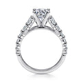 Gabriel & Co. ER11737R6W44JJ 14K White Gold Round Diamond Engagement Ring