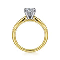 Gabriel & Co. ER11749R3M44JJ 14K White-Yellow Gold Round Diamond Engagement Ring