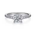 Gabriel & Co. ER11755R3W44JJ 14K White Gold Round Diamond Engagement Ring