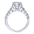 Gabriel & Co. ER11757R4W44JJ 14K White Gold Round Diamond Engagement Ring