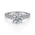 Gabriel & Co. ER12299R6W44JJ 14K White Gold Round Diamond Engagement Ring