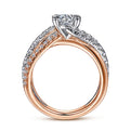 Gabriel & Co. ER12337R4T44JJ 14K White-Rose Gold Round Diamond Engagement Ring