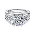 Gabriel & Co. ER12351R6W44JJ 14K White Gold Round Diamond Engagement Ring