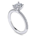 Gabriel & Co. ER13903O4W44JJ 14K White Gold Oval Diamond Engagement Ring