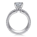 Gabriel & Co. ER14606R6W44JJ 14K White Gold Round Diamond Engagement Ring