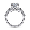 Gabriel & Co. ER14732R6W44JJ 14K White Gold Round Diamond Engagement Ring