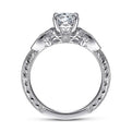 Gabriel & Co. ER14768R3W44JJ Vintage Inspired 14K White Gold Round Diamond Engagement Ring