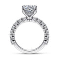 Gabriel & Co. ER14893R8W44JJ 14K White Gold Round Diamond Engagement Ring