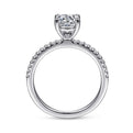 Gabriel & Co. ER14918R4W44JJ 14K White Gold Round Diamond Engagement Ring