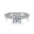 Gabriel & Co. ER14940R6W83JJ 18K White Gold Round Diamond Engagement Ring