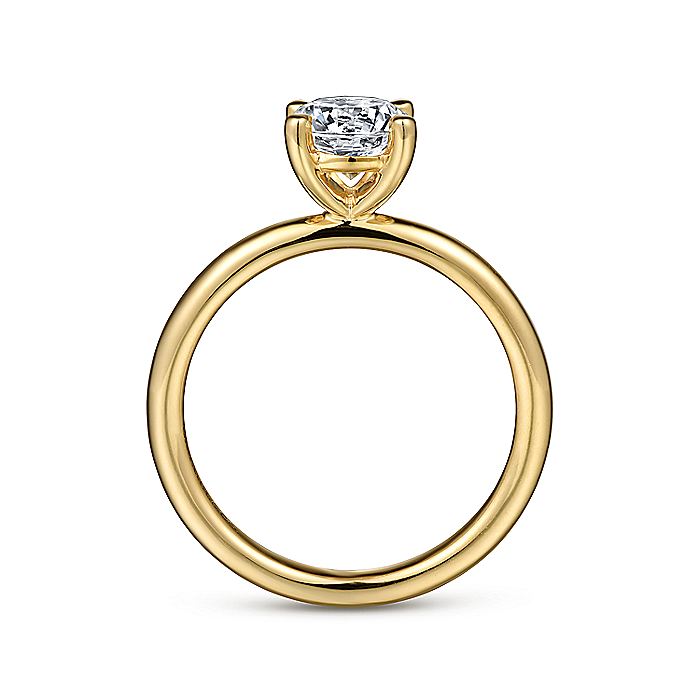 Gabriel & Co. ER15619R4Y4JJJ 14K Yellow Gold Round Solitaire Engagement Ring