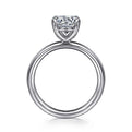 Gabriel & Co. ER15619R6W4JJJ 14K White Gold Round Solitaire Engagement Ring