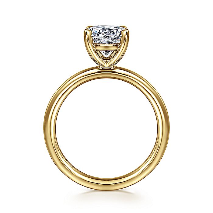 Gabriel & Co. ER15619R6Y4JJJ 14K Yellow Gold Round Solitaire Engagement Ring