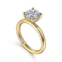 Gabriel & Co. ER15619R6Y4JJJ 14K Yellow Gold Round Solitaire Engagement Ring