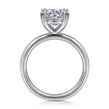 Gabriel & Co. ER15619R8W4JJJ 14K White Gold Round Solitaire Engagement Ring