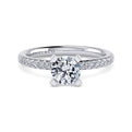 Gabriel & Co. ER16057R4W44JJ 14K White Gold Round Diamond Engagement Ring