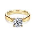 Gabriel & Co. ER6592Y4JJJ 14K Yellow Gold Round Diamond Engagement Ring