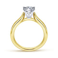 Gabriel & Co. ER6684M4JJJ 14K White-Yellow Gold Round Diamond Engagement Ring