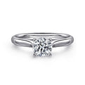 Gabriel & Co. ER6684W4JJJ 14K White Gold Round Diamond Engagement Ring