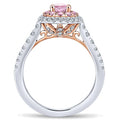 Gabriel & Co. ER912991O3T44PS.CSPS 14K White-Rose Gold Oval Complete Diamond Engagement Ring