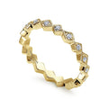 Gabriel & Co. LR4379Y45JJ 14K Yellow Gold Geometric Diamond Stackable Ring