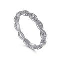 Gabriel & Co. LR4381W45JJ 14K White Gold Diamond Marquise Station Ring