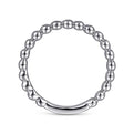 Gabriel & Co. LR4871W4JJJ 14K White Gold Bujukan Beaded Band