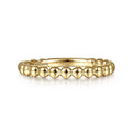 Gabriel & Co. LR4871Y4JJJ 14K Yellow Gold Beaded Stackable Ring