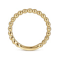 Gabriel & Co. LR4871Y4JJJ 14K Yellow Gold Beaded Stackable Ring