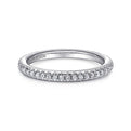 Gabriel & Co. LR4885W45JJ 14K White Gold Stackable Diamond Ring