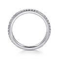 Gabriel & Co. LR4885W45JJ 14K White Gold Stackable Diamond Ring