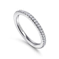 Gabriel & Co. LR4885W45JJ 14K White Gold Stackable Diamond Ring