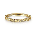 Gabriel & Co. LR4910CY4JJJ 14K Yellow Gold Braided Stackable Ring