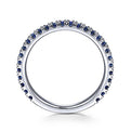 Gabriel & Co. LR50889W4JSA 14K White Gold Sapphire Stackable Ring