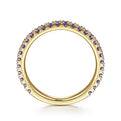 Gabriel & Co. LR50889Y4JAM 14K Yellow Gold Amethyst Stackable Ring