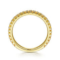 Gabriel & Co. LR50889Y4JCT 14K Yellow Gold Citrine Stacklable Ring