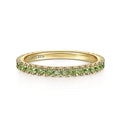 Gabriel & Co. LR50889Y4JPE 14K Yellow Gold Peridot Stackable Ring