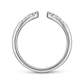 Gabriel & Co. LR51284W45JJ 14K White Gold Split Diamond Stackable Ring