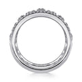 Gabriel & Co. LR51336W45JJ 14K White Gold Wide Open Pattern Diamond Ring